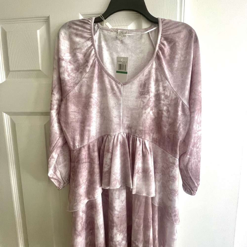 Cupio Pink Tie-Dye Midi Skirt